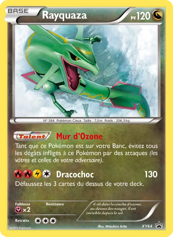 Scan HD carte Pokémon Rayquaza XY64/211 — Promo XY