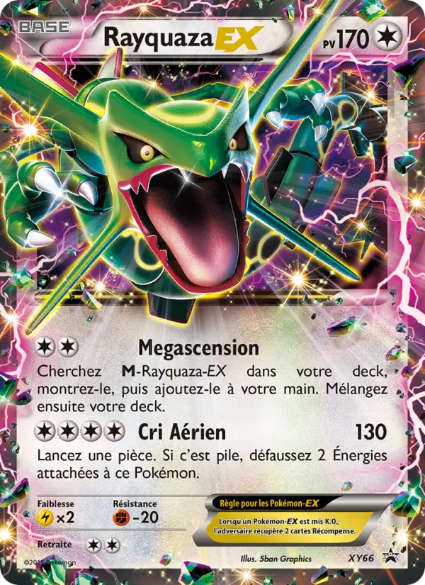 Scan HD carte Pokémon Rayquaza EX XY66/211 — Promo XY