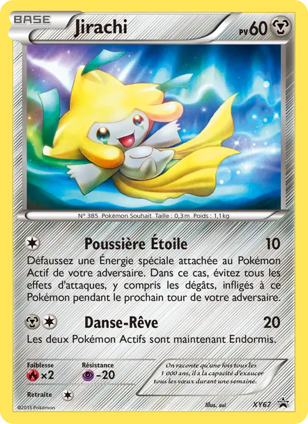 Scan HD carte Pokémon Jirachi XY67/211 — Promo XY