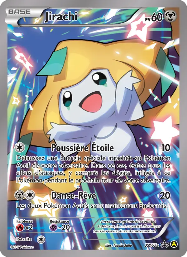 Scan HD carte Pokémon Jirachi XY67a/211 — Promo XY