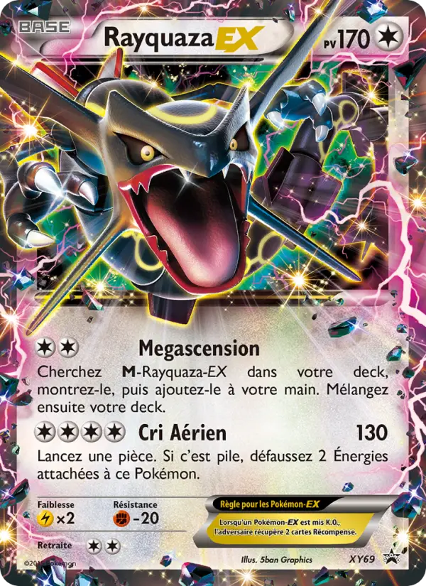 Scan HD carte Pokémon Rayquaza EX XY69/211 — Promo XY