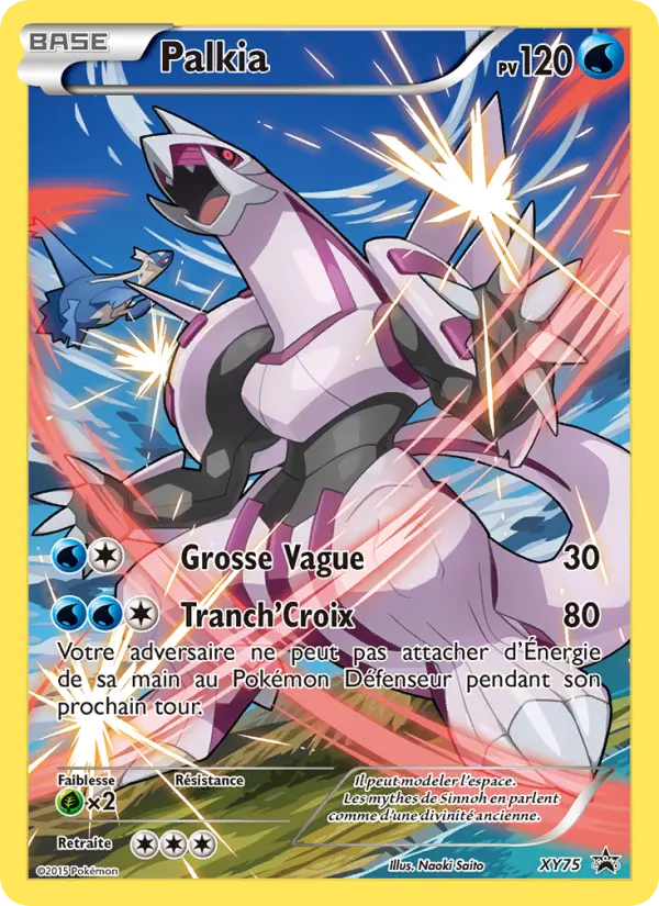 Scan HD carte Pokémon Palkia XY75/211 — Promo XY