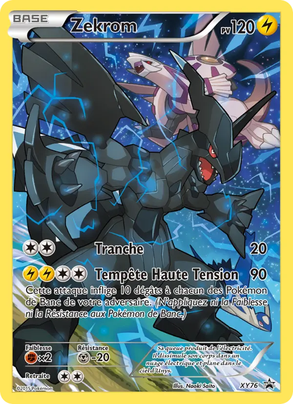 Scan HD carte Pokémon Zekrom XY76/211 — Promo XY