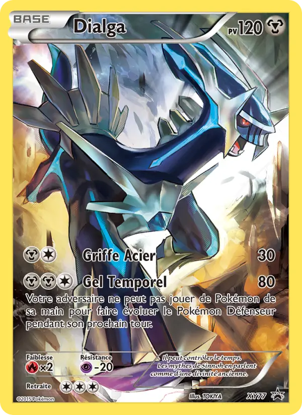 Scan HD carte Pokémon Dialga XY77/211 — Promo XY