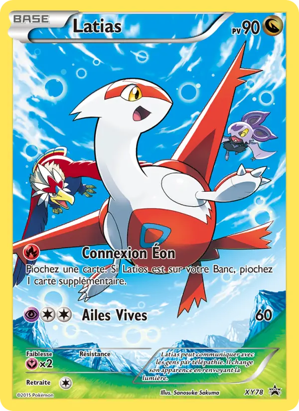 Scan HD carte Pokémon Latias XY78/211 — Promo XY