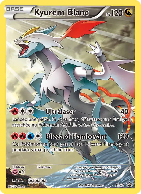 Scan HD carte Pokémon Kyurem Blanc XY81/211 — Promo XY