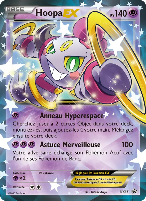 Scan HD carte Pokémon Hoopa EX XY85/211 — Promo XY