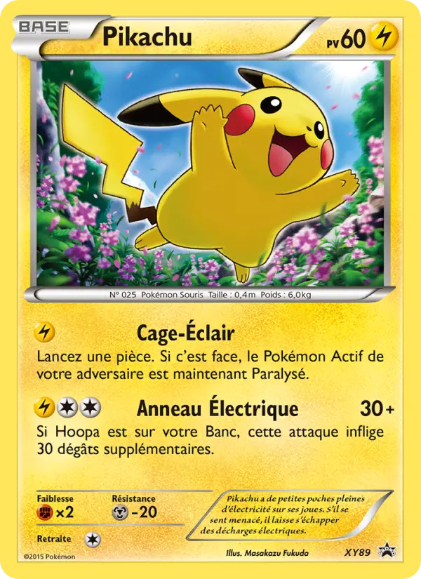 Scan HD carte Pokémon Pikachu XY89/211 — Promo XY