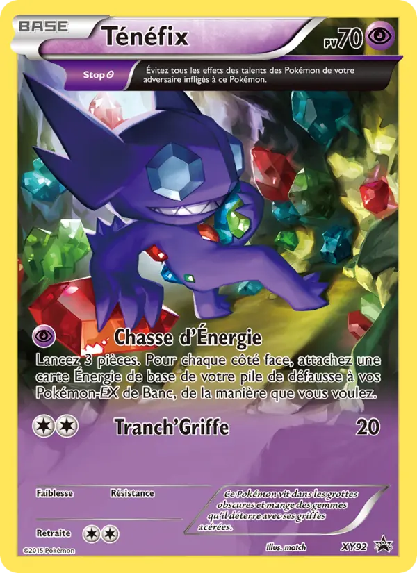Scan HD carte Pokémon Ténéfix XY92/211 — Promo XY