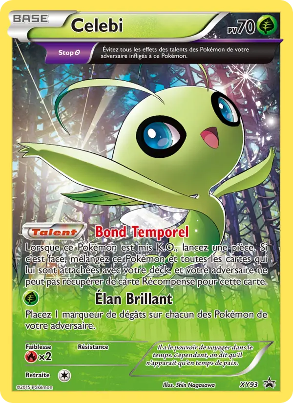 Scan HD carte Pokémon Celebi XY93/211 — Promo XY