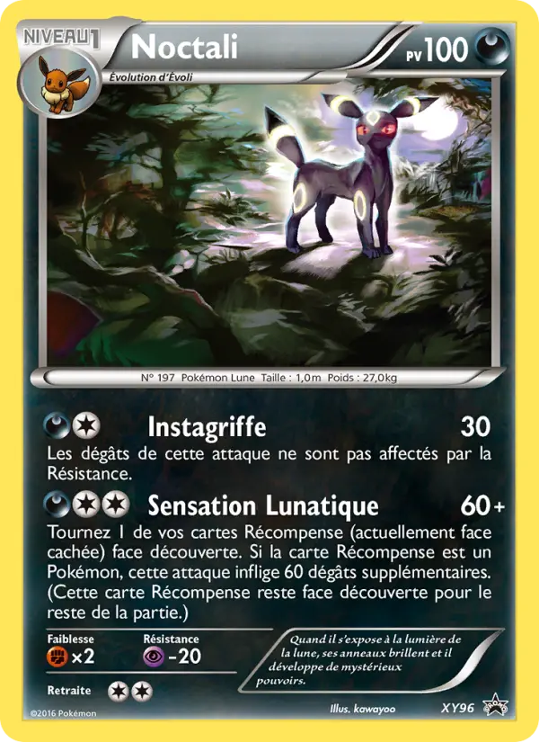 Scan HD carte Pokémon Noctali XY96/211 — Promo XY