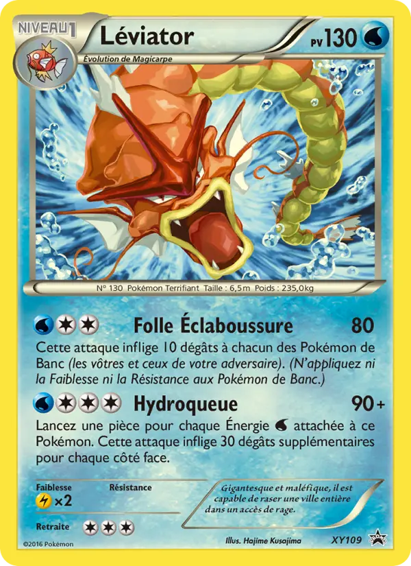 Scan HD carte Pokémon Léviator XY109/211 — Promo XY