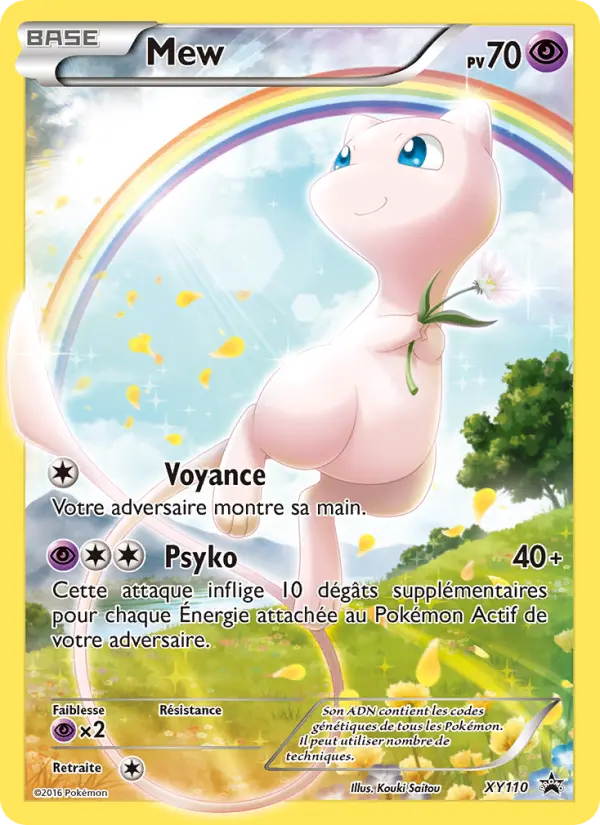Scan HD carte Pokémon Mew XY110/211 — Promo XY