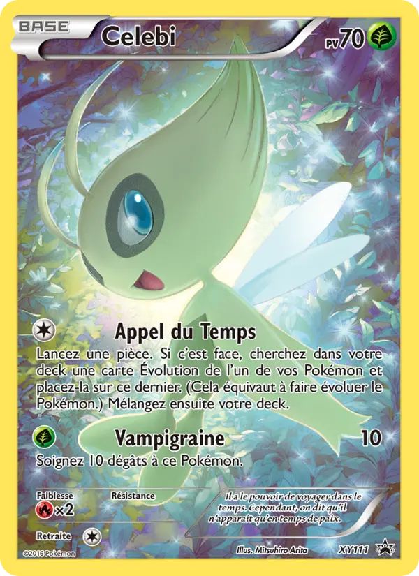 Scan HD carte Pokémon Celebi XY111/211 — Promo XY