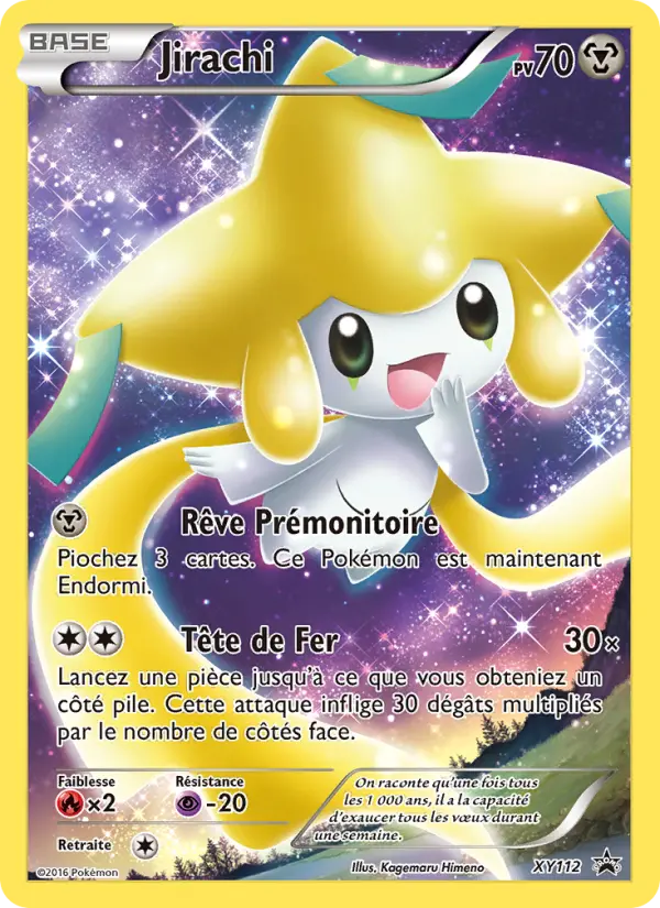 Scan HD carte Pokémon Jirachi XY112/211 — Promo XY