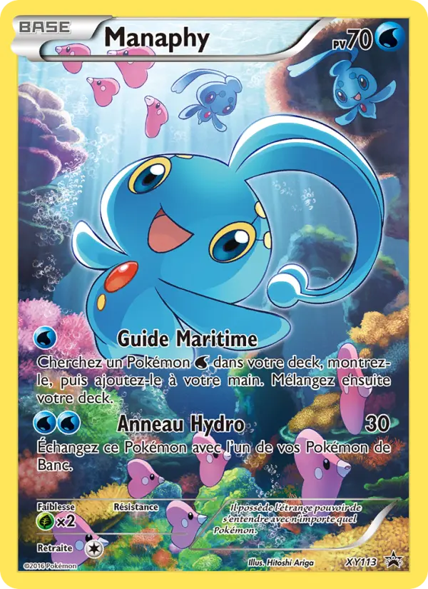 Scan HD carte Pokémon Manaphy XY113/211 — Promo XY