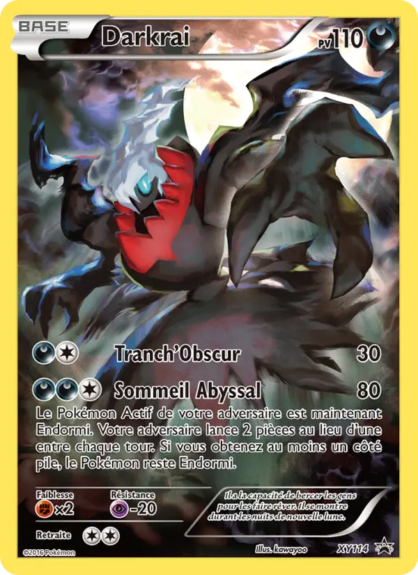 Scan HD carte Pokémon Darkrai XY114/211 — Promo XY