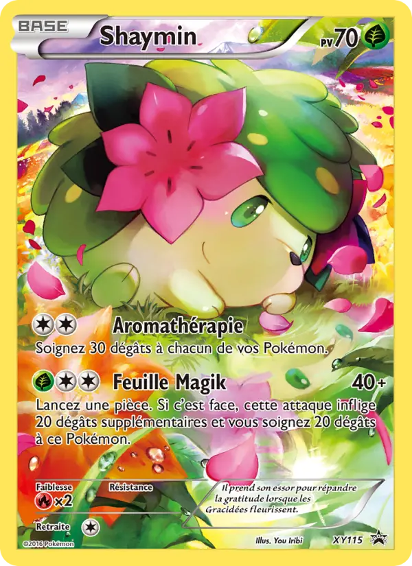 Scan HD carte Pokémon Shaymin XY115/211 — Promo XY