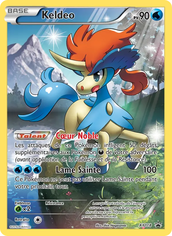 Scan HD carte Pokémon Keldeo XY118/211 — Promo XY