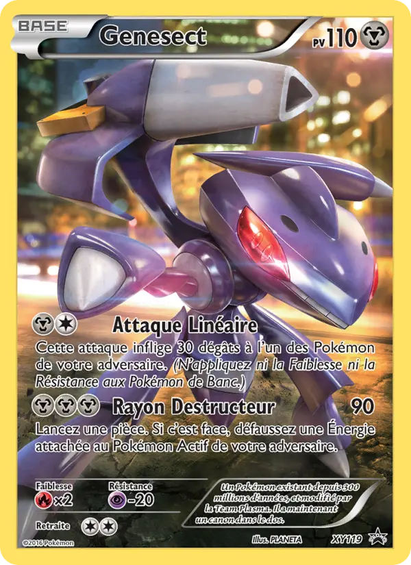 Scan HD carte Pokémon Genesect XY119/211 — Promo XY