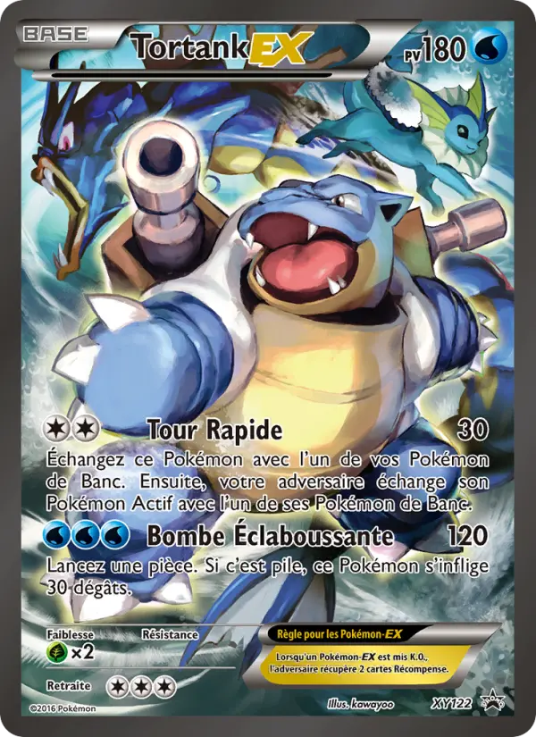 Scan HD carte Pokémon Tortank EX XY122/211 — Promo XY