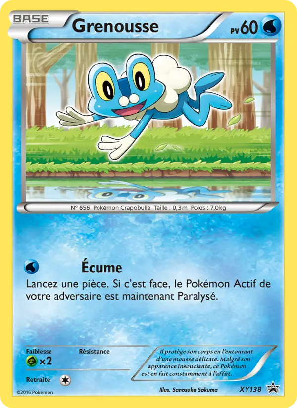 Scan HD carte Pokémon Grenousse XY138/211 — Promo XY