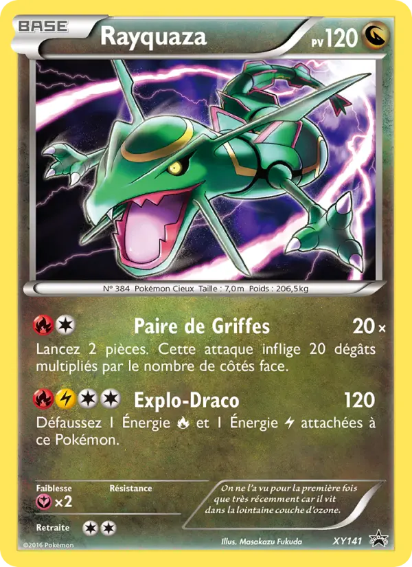 Scan HD carte Pokémon Rayquaza XY141/211 — Promo XY