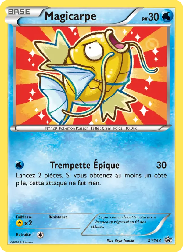 Scan HD carte Pokémon Magicarpe XY143/211 — Promo XY