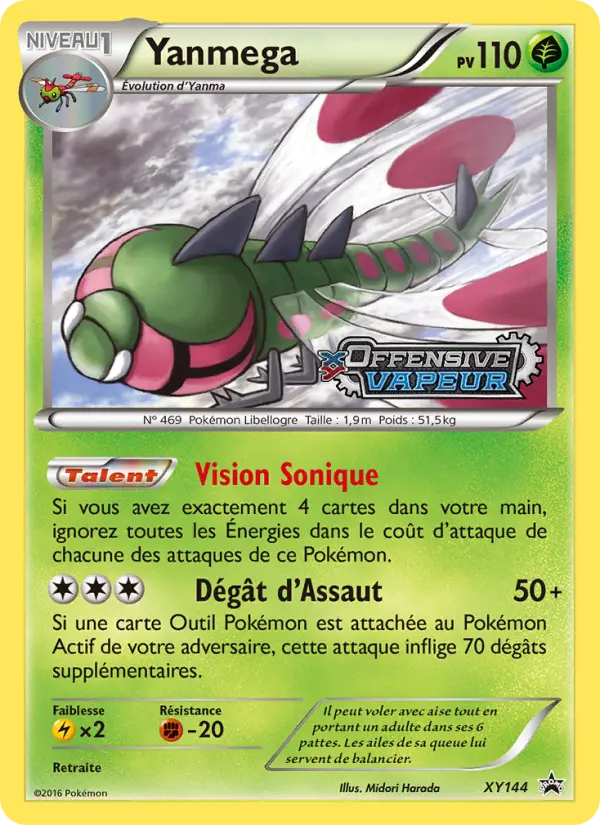 Scan HD carte Pokémon Yanmega XY144/211 — Promo XY