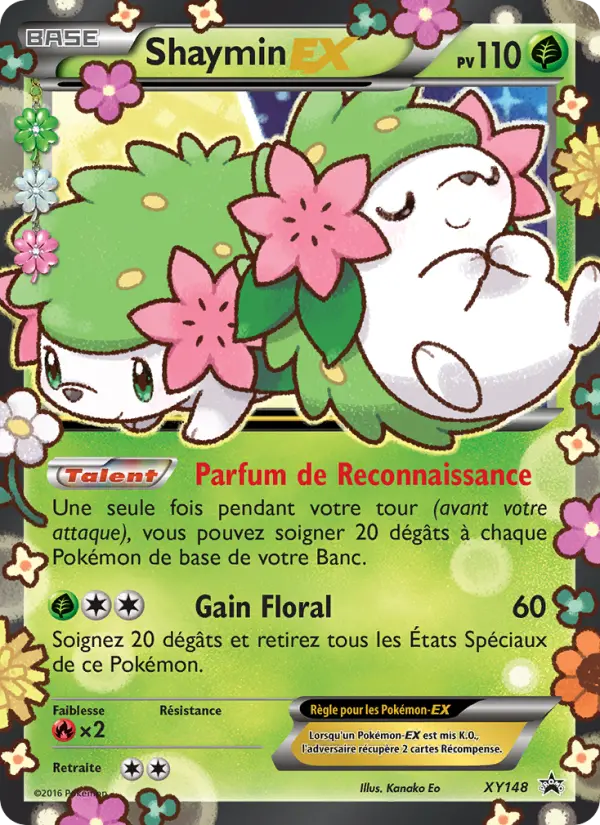 Scan HD carte Pokémon Shaymin-EX XY148/211 — Promo XY