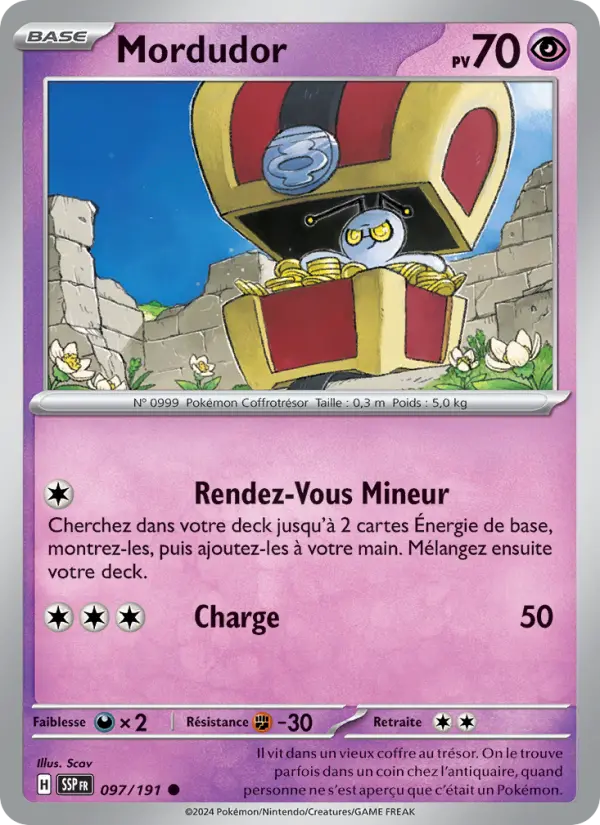 Scan HD carte Pokémon Mordudor 097/191 — Étincelles Déferlantes