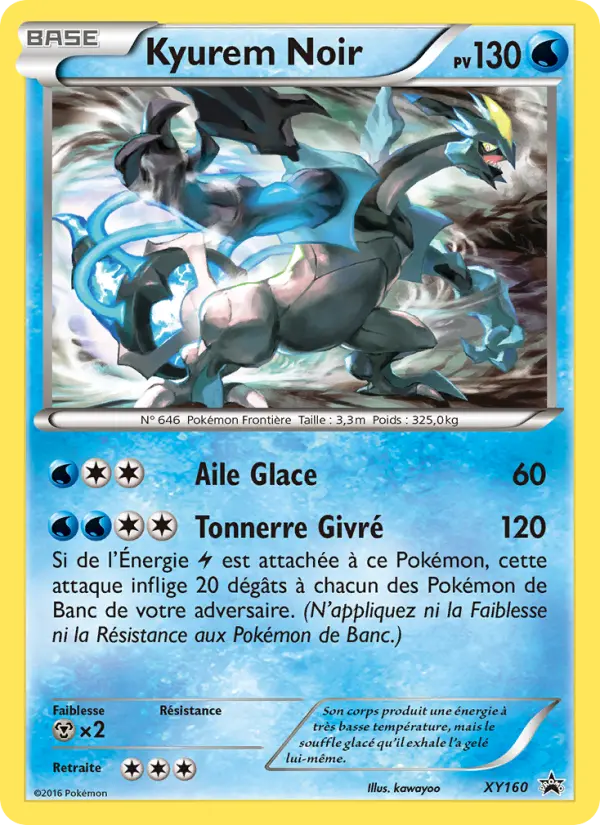 Scan HD carte Pokémon Kyurem Noir XY160/211 — Promo XY