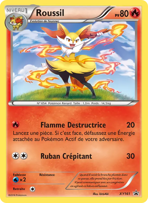 Scan HD carte Pokémon Roussil XY161/211 — Promo XY