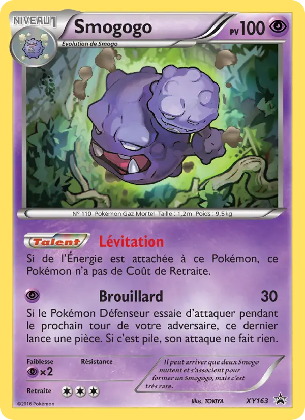Scan HD carte Pokémon Smogogo XY163/211 — Promo XY