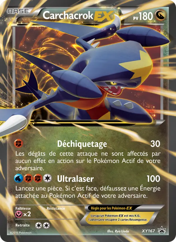 Scan HD carte Pokémon Carchacrok-EX XY167/211 — Promo XY