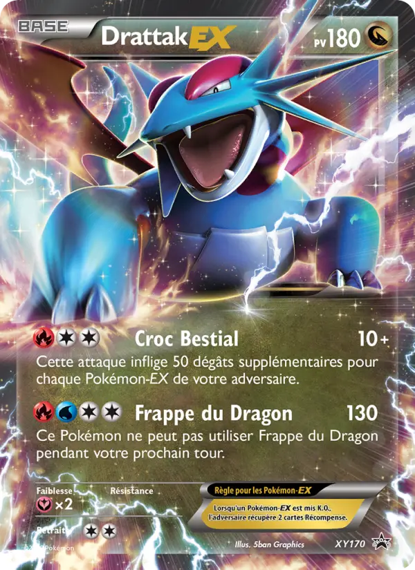 Scan HD carte Pokémon Drattak-EX XY170/211 — Promo XY