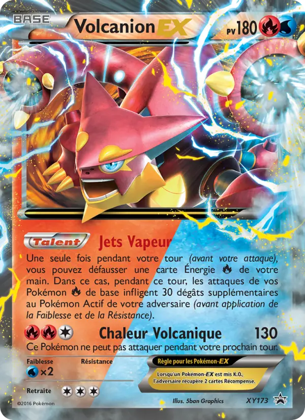 Scan HD carte Pokémon Volcanion-EX XY173/211 — Promo XY