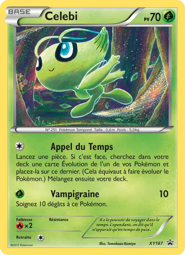 Scan HD carte Pokémon Celebi XY187/211 — Promo XY