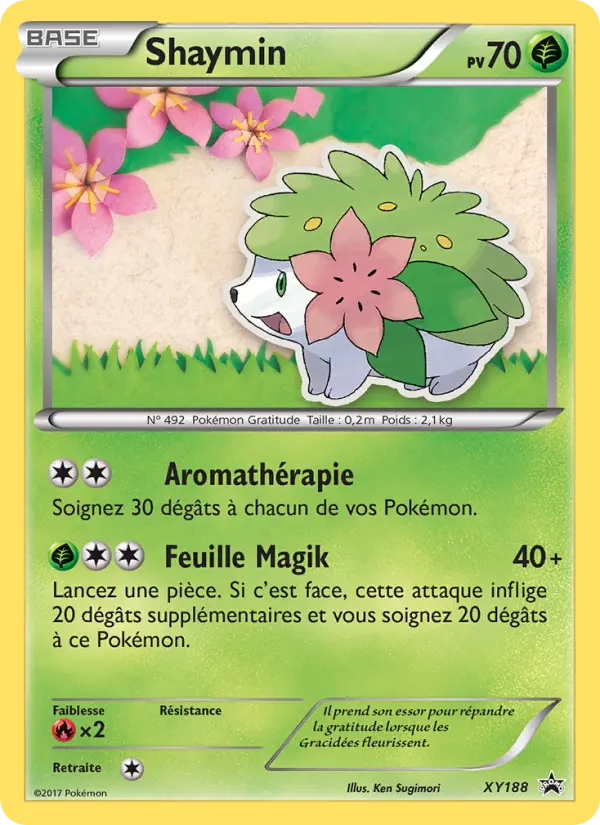 Scan HD carte Pokémon Shaymin XY188/211 — Promo XY