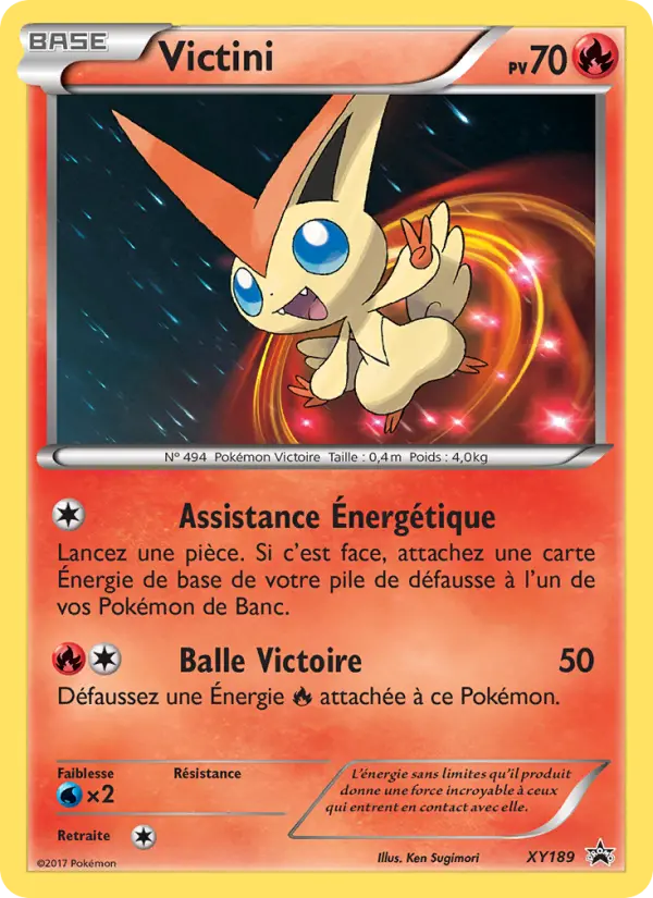 Scan HD carte Pokémon Victini XY189/211 — Promo XY