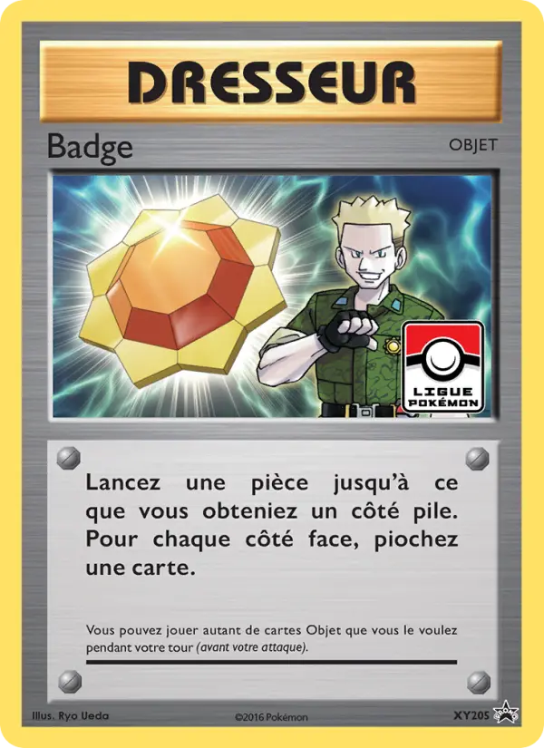 Scan HD carte Pokémon Badge XY205/211 — Promo XY