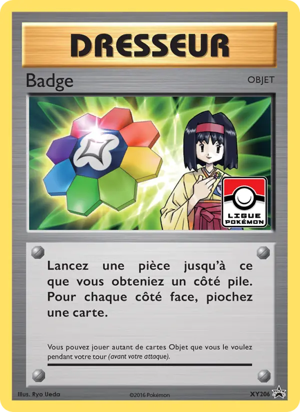 Scan HD carte Pokémon Badge XY206/211 — Promo XY