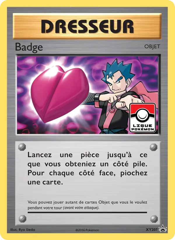 Scan HD carte Pokémon Badge XY207/211 — Promo XY