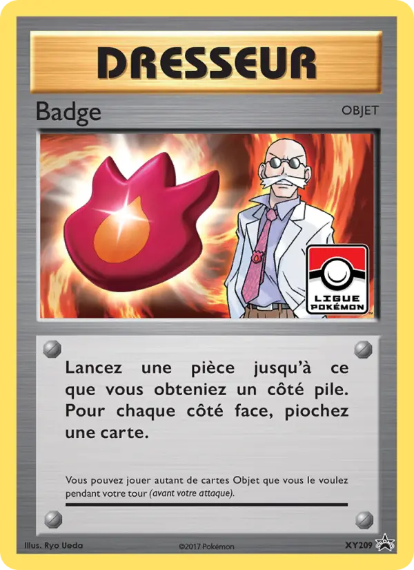 Scan HD carte Pokémon Badge XY209/211 — Promo XY