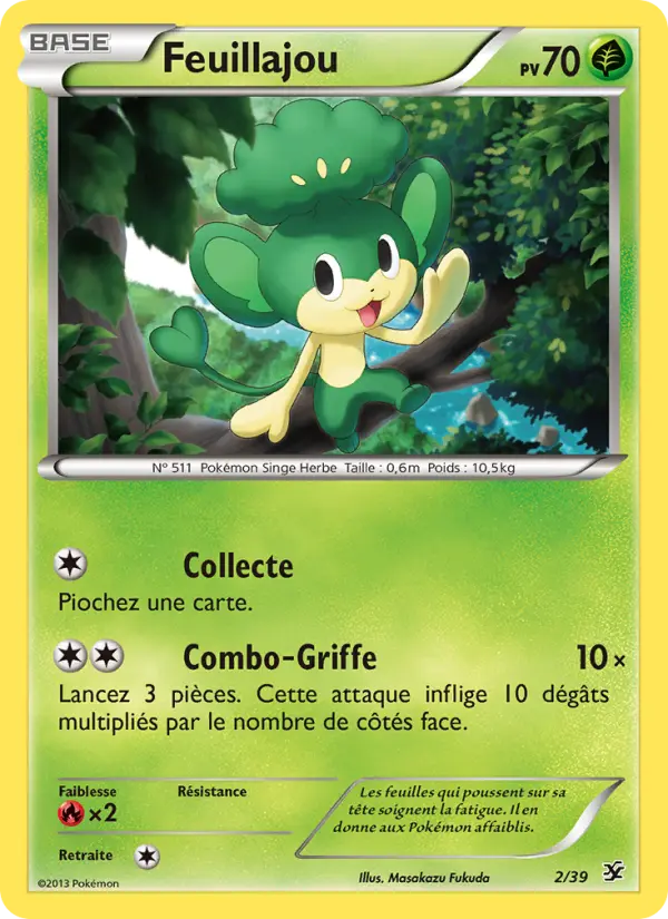 Scan HD carte Pokémon Feuillajou 2/39 — Bienvenue à Kalos