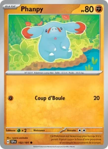 Carte Pokemon Phanpy 102/191 Étincelles Déferlantes