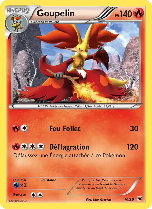 Scan HD carte Pokémon Goupelin 10/39 — Bienvenue à Kalos