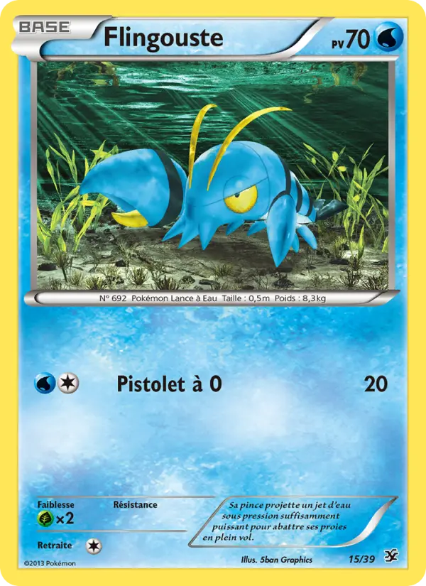Scan HD carte Pokémon Flingouste 15/39 — Bienvenue à Kalos