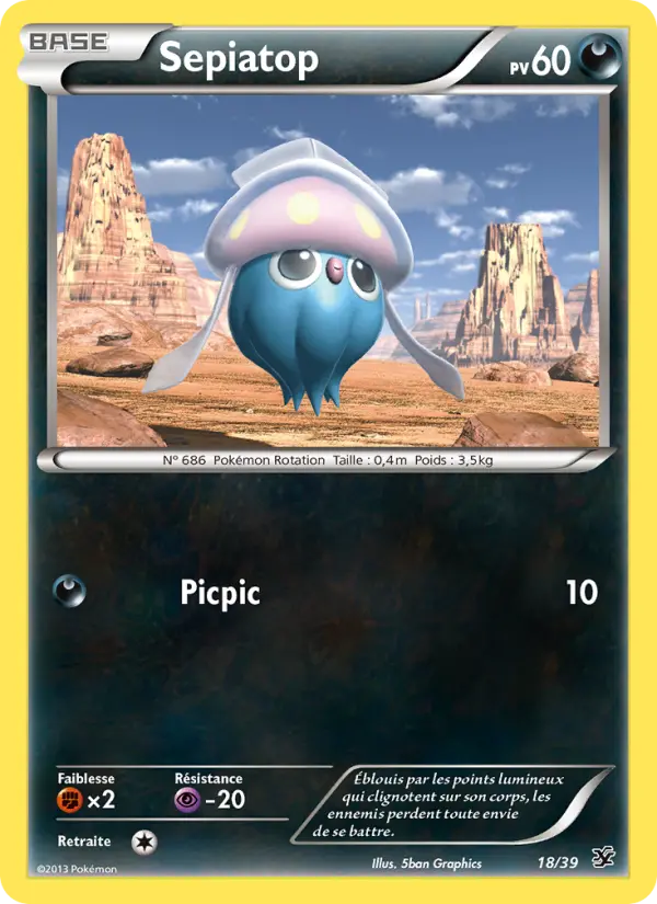 Scan HD carte Pokémon Sepiatop 18/39 — Bienvenue à Kalos