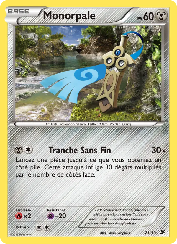Scan HD carte Pokémon Monorpale 21/39 — Bienvenue à Kalos